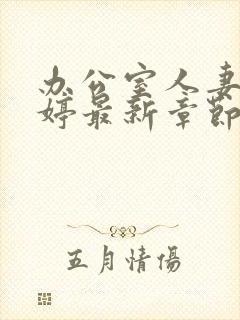 办公室人妻吕亚婷最新章节