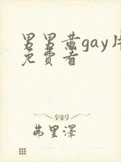 男男黄gay片免费看封面