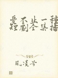爱不止一种方式短剧全集播放