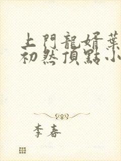 上门龙婿叶辰萧初然顶点小说