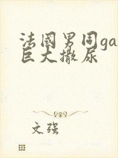 法国男同gay巨大撒尿