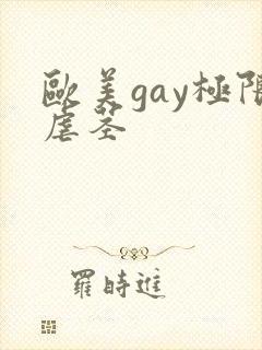 欧美gay极限虐茎