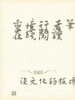 灵境行者笔趣阁在线阅读封面