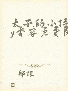 太子的小侍妾by香容免费阅读封面