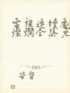 电视连续剧星汉灿烂全集免费观看