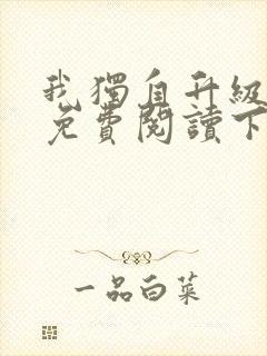 我独自升级漫画免费阅读下拉式封面