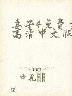 妻子4免费完整高清中文版电视剧