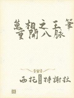 万相之王笔趣阁 重开八脉