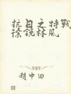 抗日之特战兵王徐锐林风