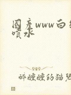国产www白丝喷水
