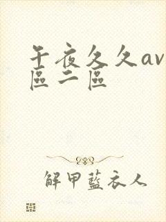 午夜久久av一区二区