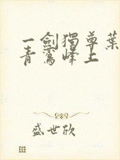 一剑独尊叶玄 青鸾峰上