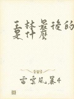 王林最后的结局是什么