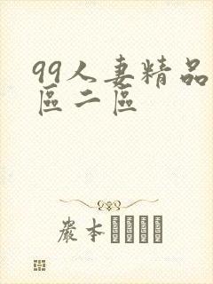 99人妻精品一区二区