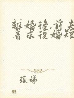离婚后,前夫哭着求复婚短剧封面