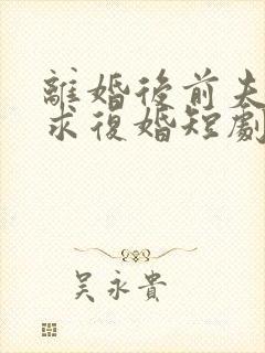 离婚后前夫哭着求复婚短剧演员表
