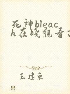 死神bleach在线观看高清完整版免费