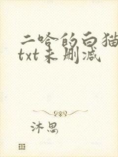 二哈的白猫师尊txt未删减