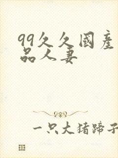 99久久国产精品人妻