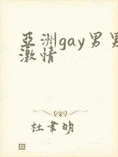 亚洲gay男男激情封面