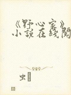 《野心家》原著小说在线阅读
