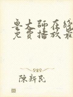 鲁大师在线观看免费播放最新电影