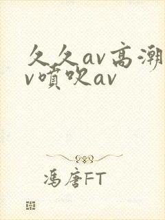 久久av高潮av喷吹av封面