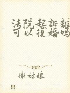 法院起诉离婚还可以复婚吗