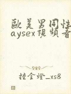 欧美男同性恋gaysex视频看看