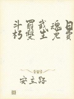 斗罗武魂日月不朽双生免费阅读小说