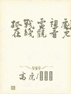 孤战电视剧全集在线观看免费高清