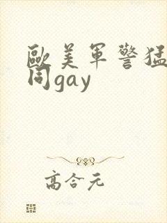 欧美军警猛男男同gay