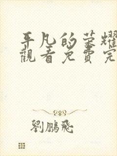 平凡的荣耀在线观看免费完整版
