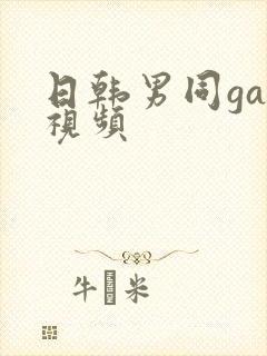 日韩男同gay视频