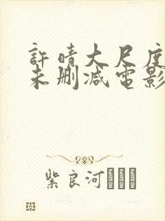 许晴大尺度做爰未删减电影
