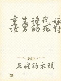 重生后我嫁给了渣男的死对头原著