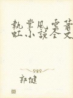 执掌风云萧峥陈虹小说全文在线阅读封面