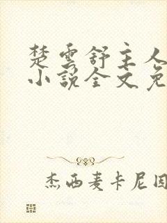 楚云舒主人公的小说全文免费阅读封面