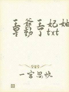 王爷王妃她红鸾星动了txt封面