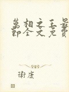 万相之王最新章节全文免费封面