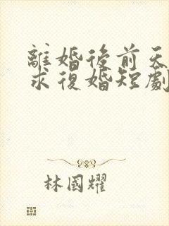 离婚后前天哭着求复婚短剧封面