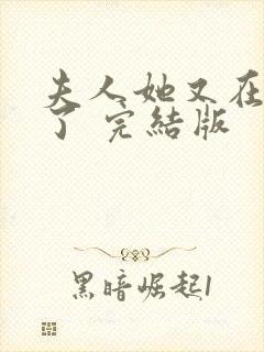 夫人她又在虐渣了 完结版封面