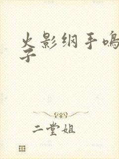 火影纲手鸣人本子