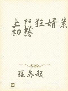 上门狂婿叶辰萧初然封面