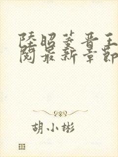 陆昭菱晋王周时阅最新章节在线