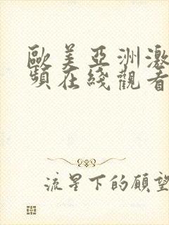 欧美亚洲激情视频在线观看免费