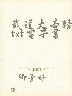 武道大帝精校版txt电子书