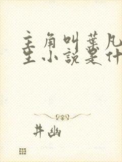 主角叫叶凡的重生小说是什么