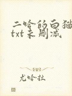 二哈的白猫师尊txt未删减