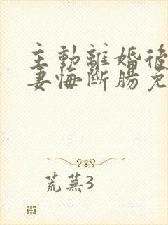 主动离婚后,前妻悔断肠免费阅读封面